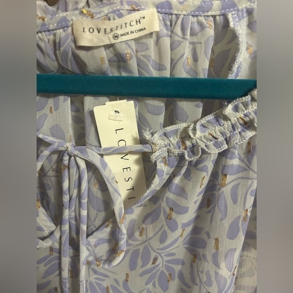 Lovestitch Anthropologie Corinth Flutter Sleeve Medium NWT - Picture 4 of 4